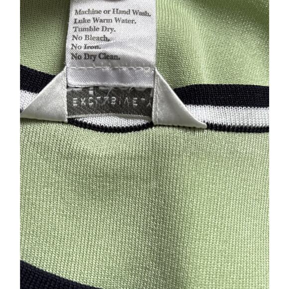 Exclusively Misook Contrast Trim Tank Top Shell Women's XL Lime Green Knit Layer - Picture 5 of 5